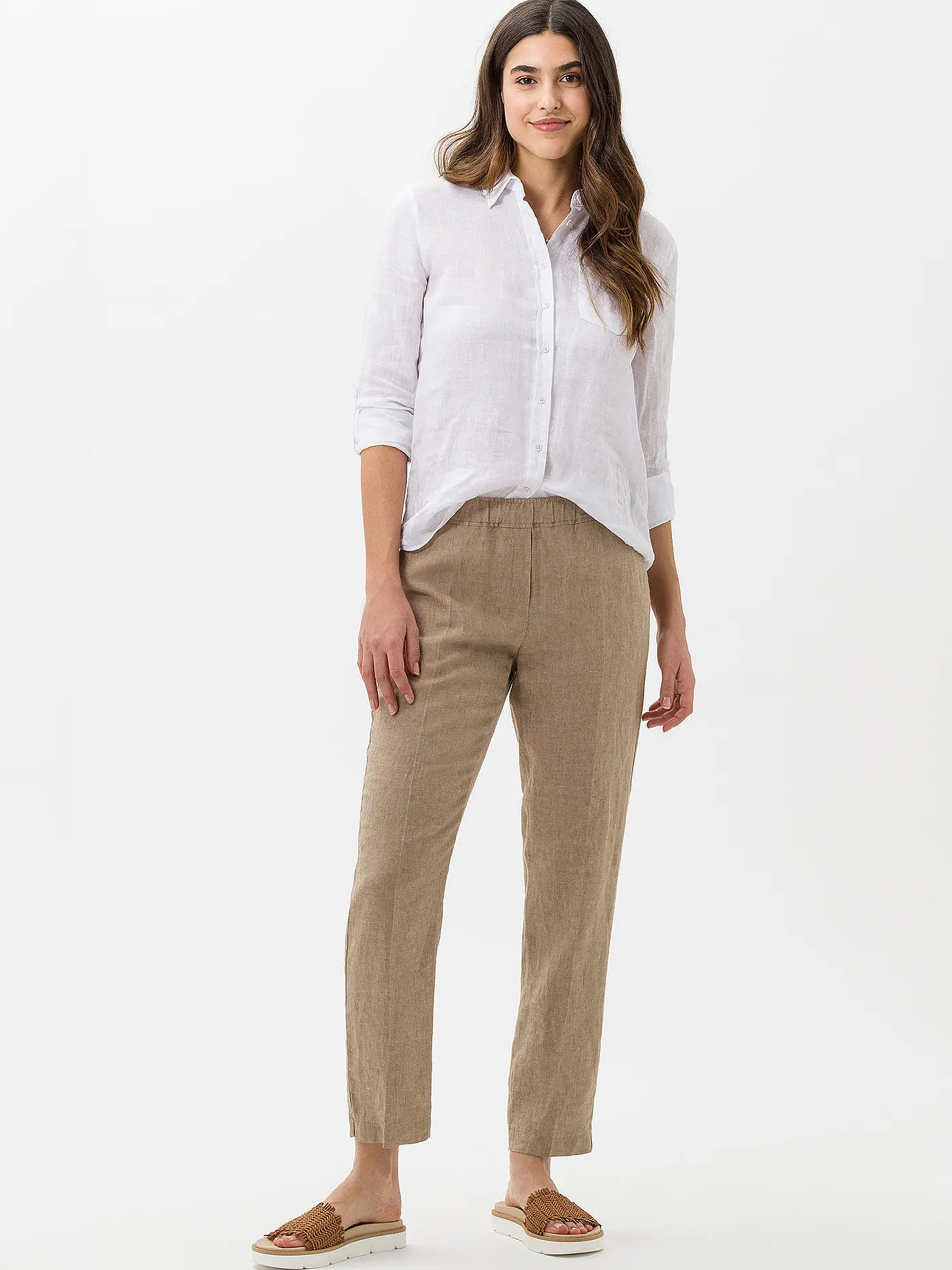 BRAX | Leinenhose Slim Fit MARON | 